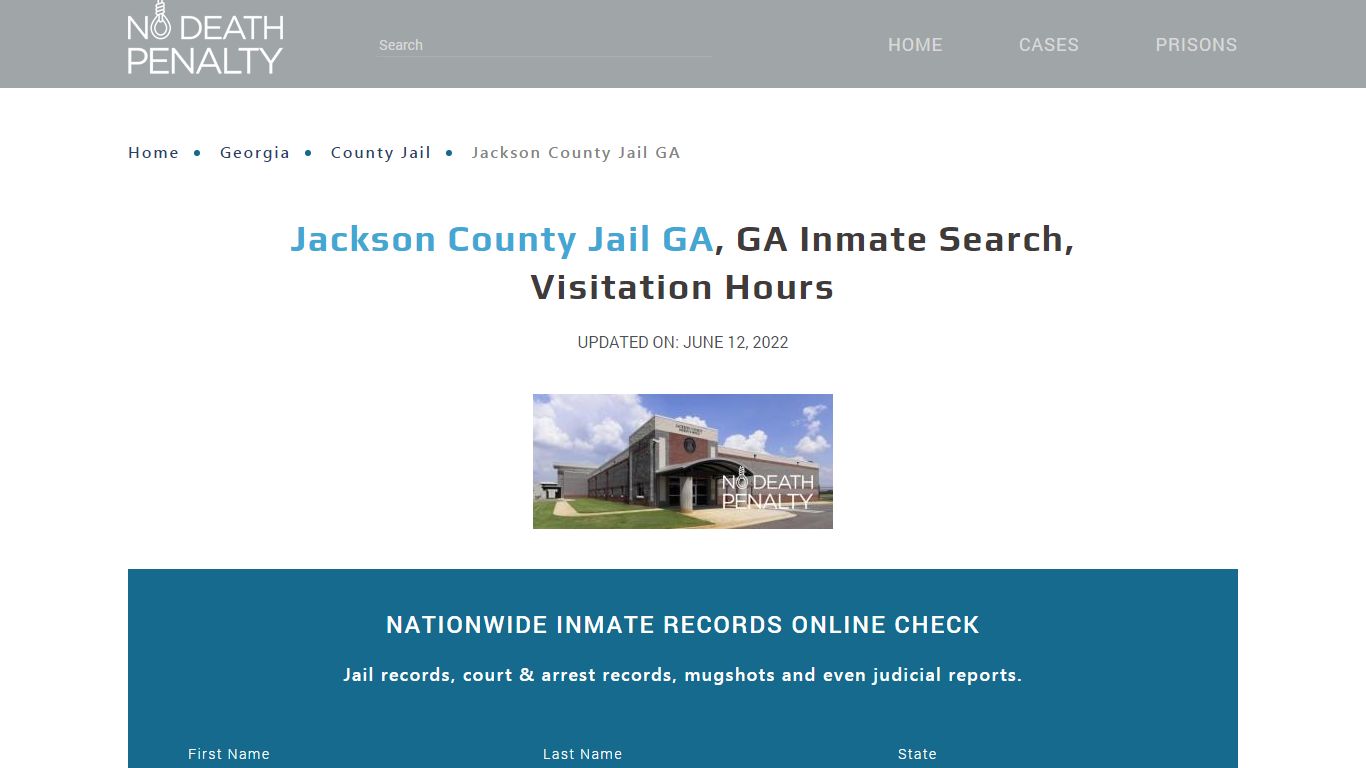 Jackson County Jail GA, GA Inmate Search, Visitation Hours